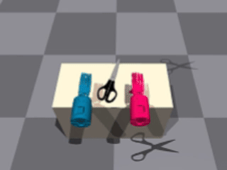 Scissors task rollout